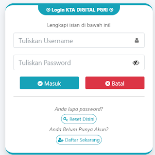 Register PGRI Banyumanik - Persatuan Guru Republik Indonesia Cabang Banyumanik